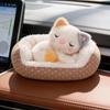 Calico Cat Lamb Nap Nest Plush Toy - Cute and Healing Desk Companion Doll