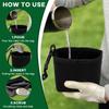 Golf Club Cleaning Kit Portable Waterproof Nylon Case with Detachable Buckle Dry Wet Separation Hanging Design for Golfers