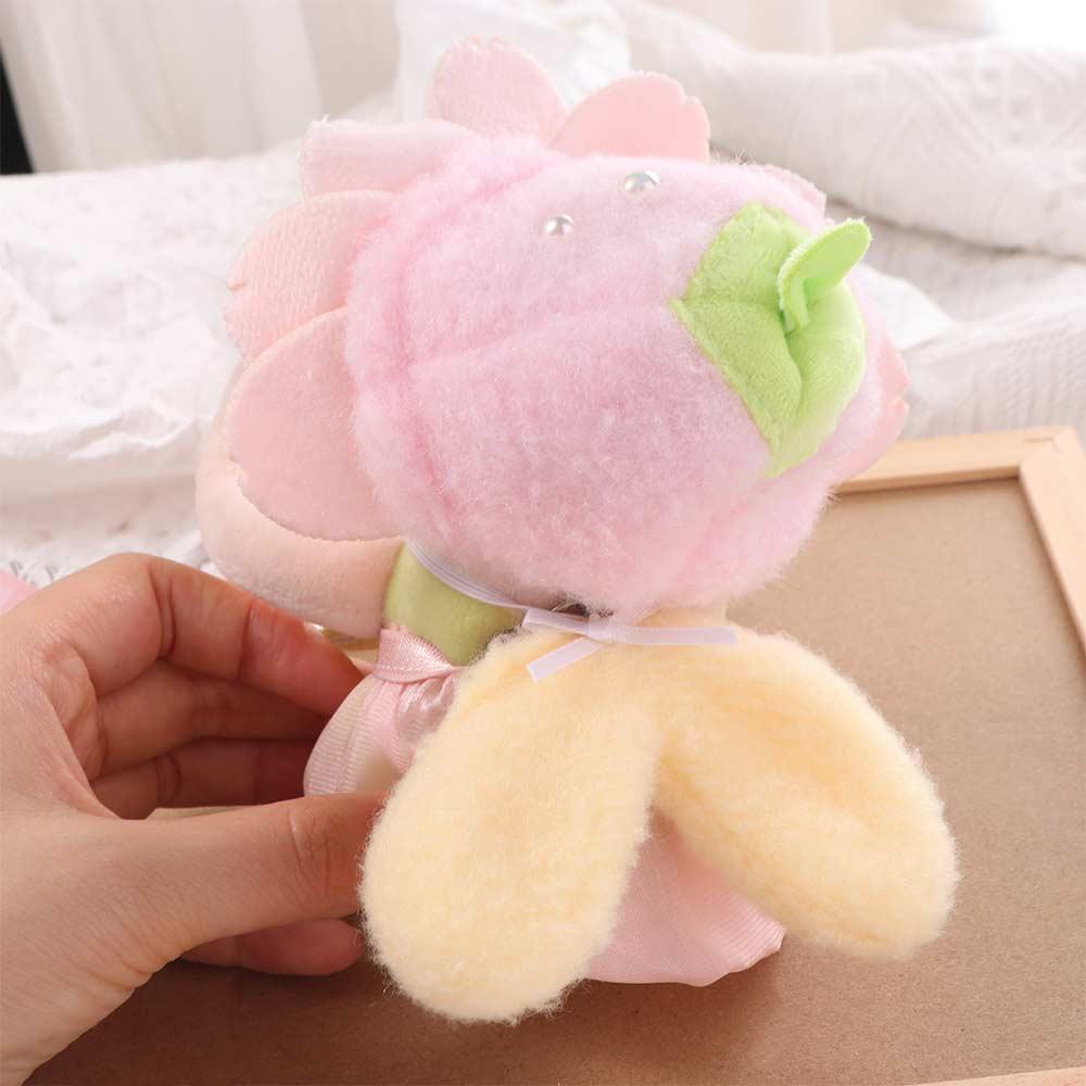 Sakura Elf 10cm Cotton Doll Clothes Dress with Wing Doll Clothes Outfit Creative Pink Doll Dress Up Set Children's Gift