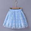 Girls' Colorful Pink Half Skirt New Baby Puff Mesh Versatile Dance Short Skirt
