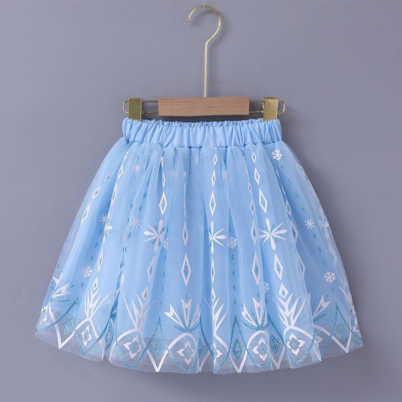 Girls' Colorful Pink Half Skirt New Baby Puff Mesh Versatile Dance Short Skirt