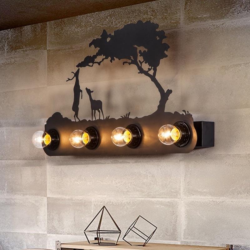 Lampada Da Parete Industriale Vintage 2 Luci – Bronzo, Stile Officina, Con Manometro, E27