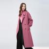 Qiushui Yiren Vintage Double-Breasted Wool Long Coat