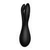 Sextoy - satisfyer - threesome 2 - noir - silicone médical - 3 moteurs puissants