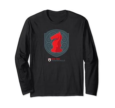 PCL New York Marshalls Logo PRO Chess League Team T-Shirt Long Sleeve Tee