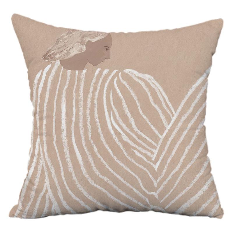 Retro Art Pillowcase Dormitory Decoration Office Living Room Sofa Home Pillowcase