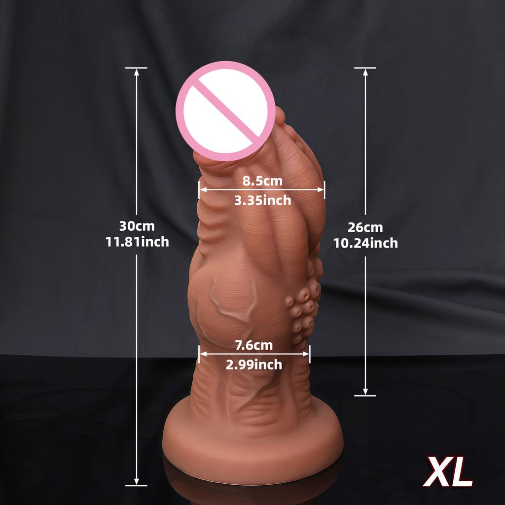 Nový silikonový ultra silný realistický ženský imitace skutečný a falešný penis pěst anální zátka super velký penis hračka pro dospělé