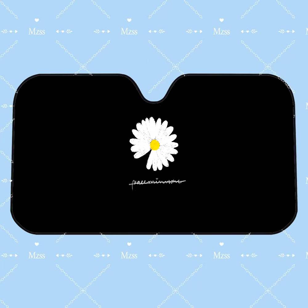 Daisies Car SunShade Car Sunshade, Front Windshield Protector, Foldable UV Resistant Sunshade Cover, Car Accessories