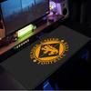 Dundee United Wappen Design Mauspade, Gummibasis, Esports Schreibtischmatte, Mauspade für Gamer und Bürogebrauch, Gaming Schreibtisch , leicht zu reinigende Matte
