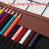 PU Leather Roll Up Pencil Case Large Capacity Pencil Storage Roll Bag  Art Students & Painters