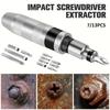 Ruční nářadí 7/13ks Manuální rázový šroubovák Matice Rázový utahovák Uvolněte Zrezivělé šrouby