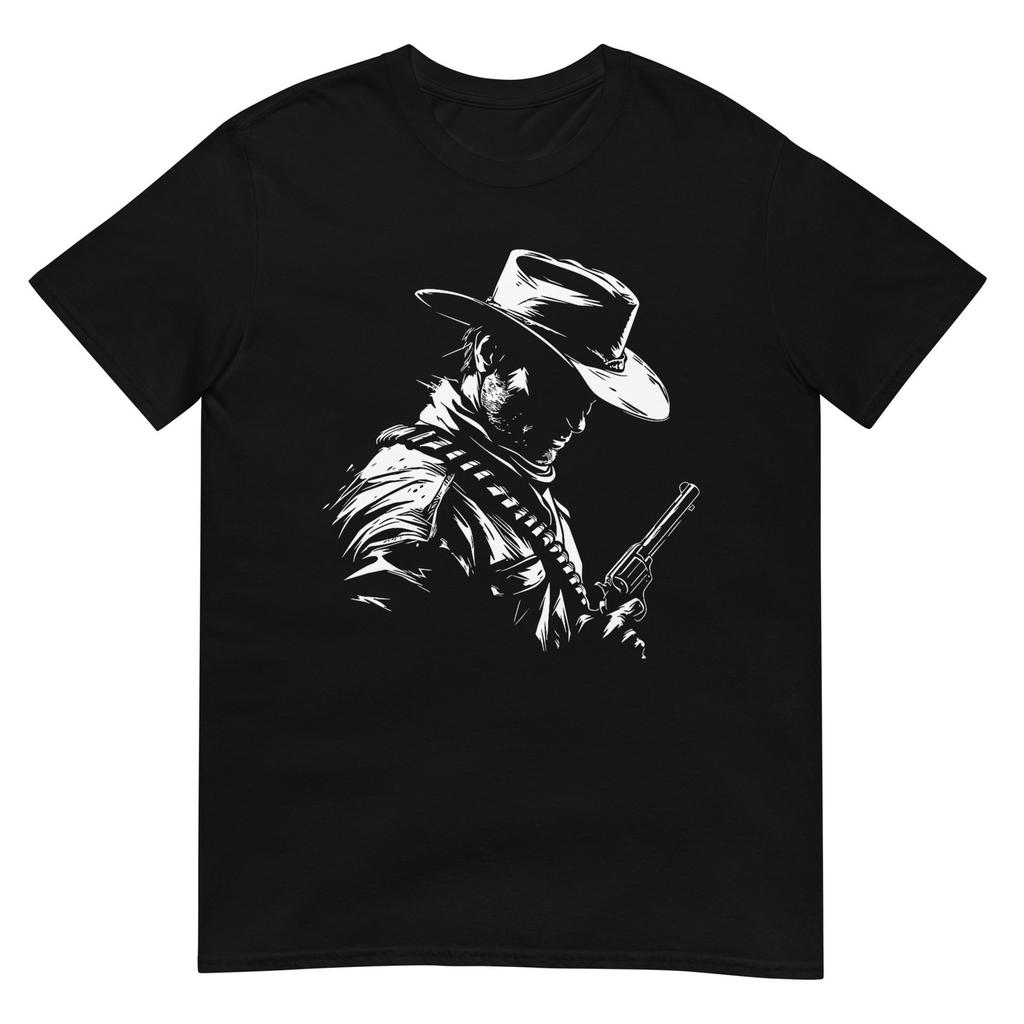 Retro Cowboy Old Western West Gun Revolver Countryunisex Tshirt