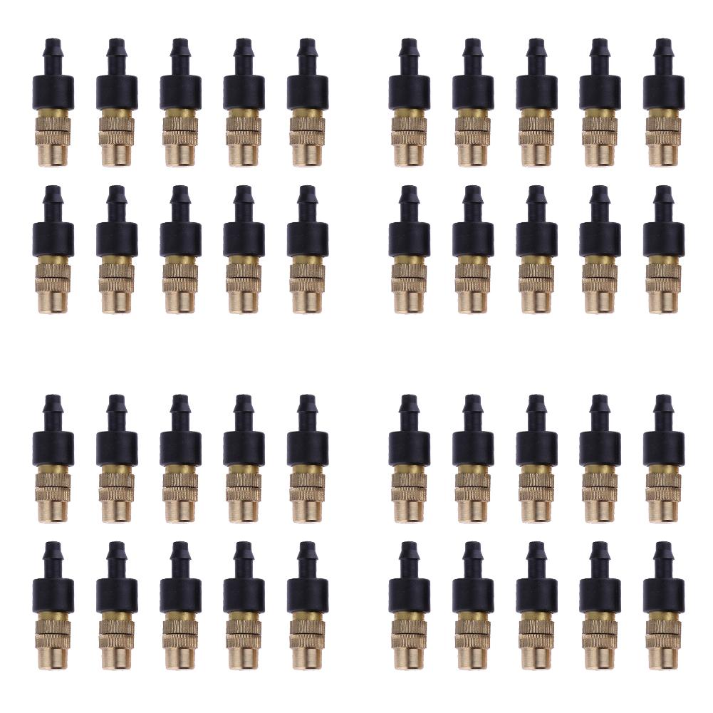 10-100pcs Adjustable Copper Mist Nozzle Garden Sprayer Nozzle Greenhouse Lawn Water Sprinkler Outdoor Garden Equipment