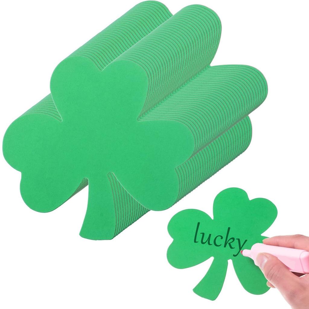 72 Sheet Shamrock Paper Cutouts For School Holiday Decorations Wedding Party Decors And Classroom Activities