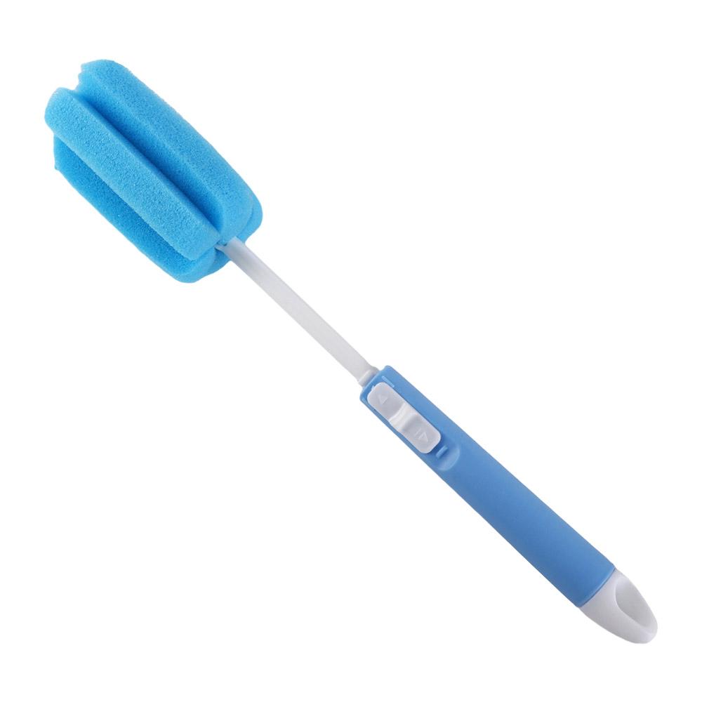 Plastic Sponge Cup Brush Adjustable Sponge Cleaning Brush Cleaning Tool Baby Bottle Brush  Mug