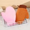 2Pcs/Set Body Lotion Gloves Self-Drying Design Non-Stick Quick-Drying Reusable Flocking Material Apply Lotion Body Care Gloves