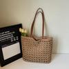 Handwoven Women's Shoulder Bag New Style Summer Large Capacity Beach Vacation Straw Tote Bag Casual Bucket Handbags