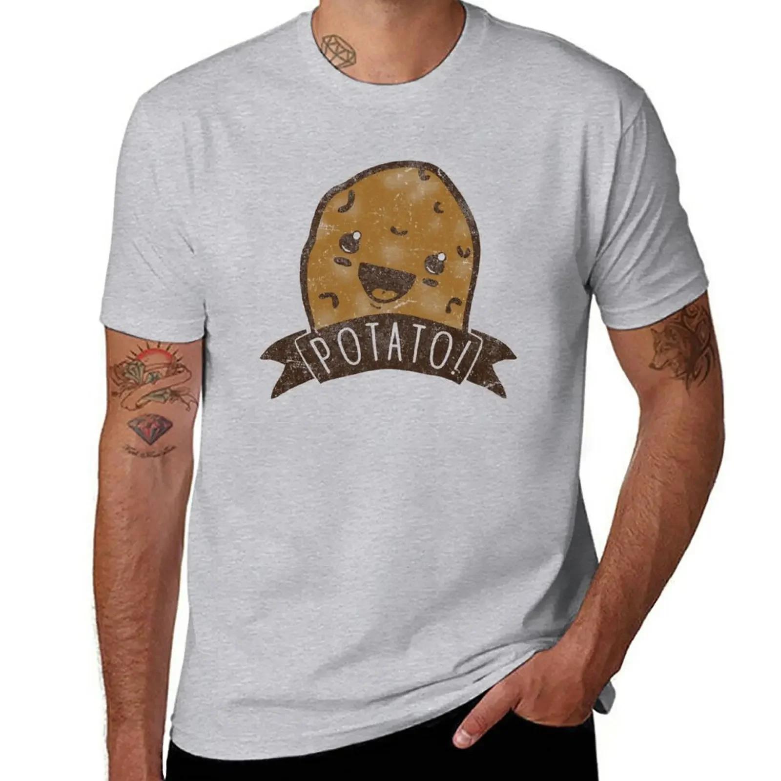 

POTATO TShirt for a boy oversized mens graphic tshirts funny S