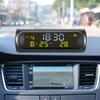Car Digital Solar Clock With LCD Time Date In-Car Temperature Display for Outdoor Personal Car Part Decoration