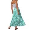 Dámská tištěná elastická pas volný lem dlouhá sukně