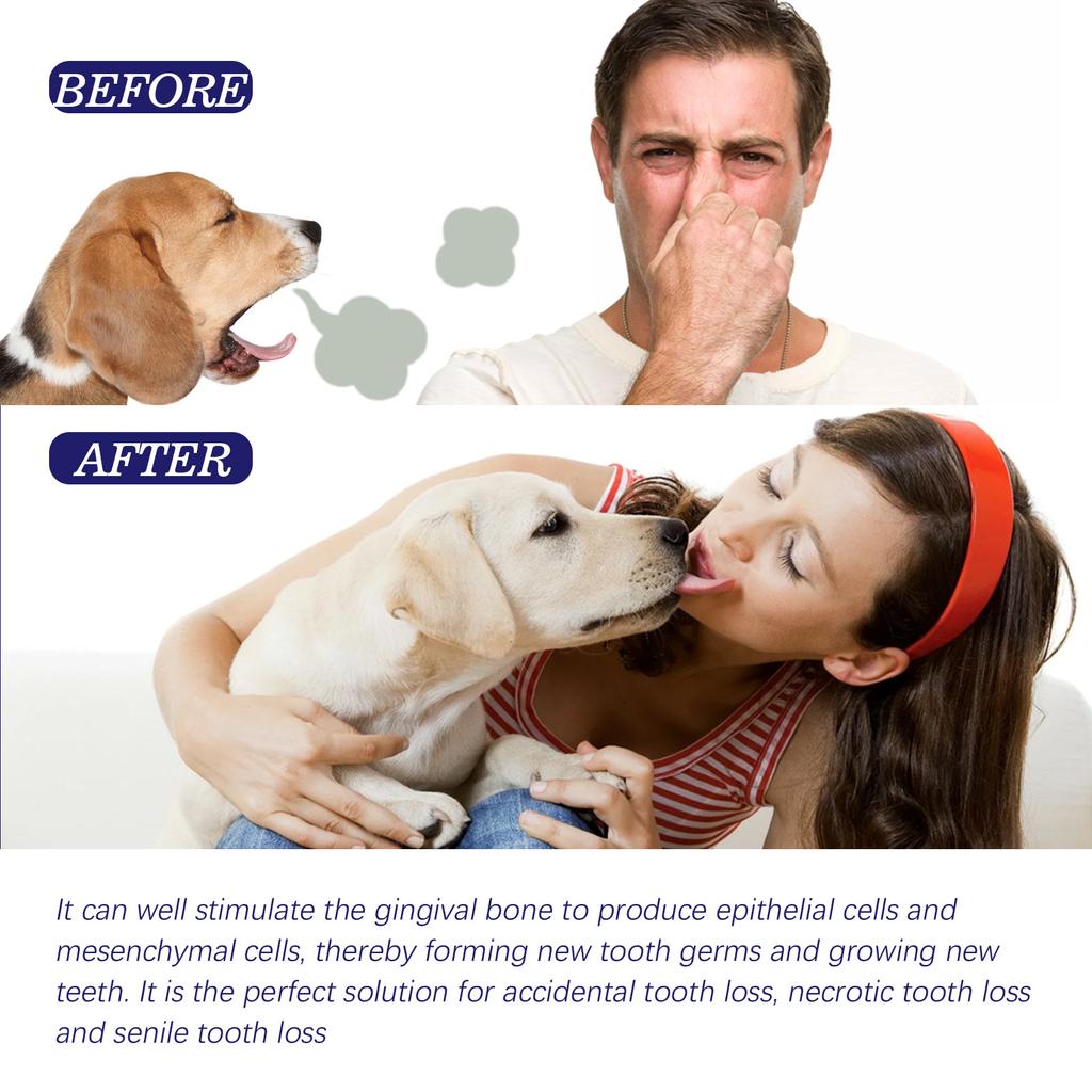 Yegbong Pet Oral Cleaning Cream Cats and Dogs Clean Oral Odor Tartar Stains White Teeth