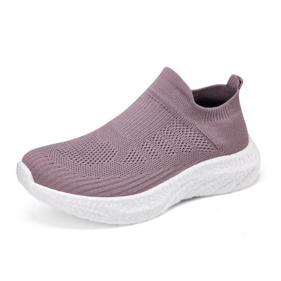 Neue Freizeitsportschuhe, Herren-Laufschuhe mit geringem Gewicht, Atmungsaktive Lazy Shoes mit weicher Sohle, Liebende Fly To Weave ein Slip-on-Schuh