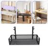Under Desk Cable Management Tray Carbon Steel Side Round Hole Trapezoidal Desk Cord   for Study