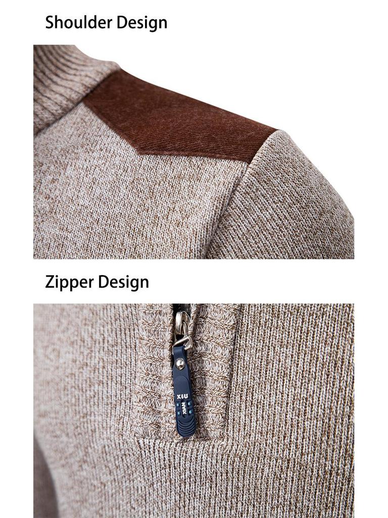 Maglione da uomo 2024 Business a collo alto in maglia grossa