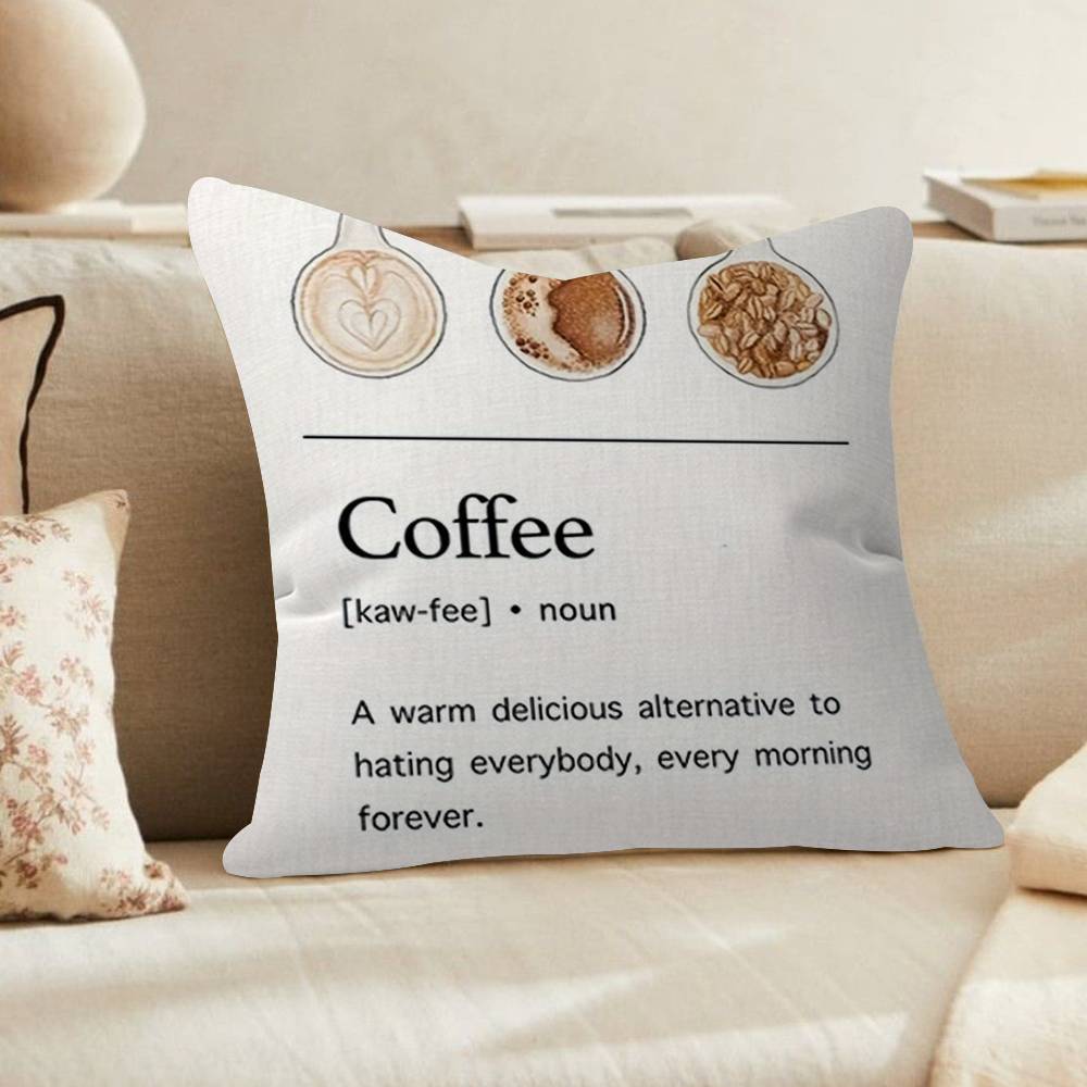 

Coffee Guide pillow cover sofa cushion cover home room decoration children gift 30x30 cm