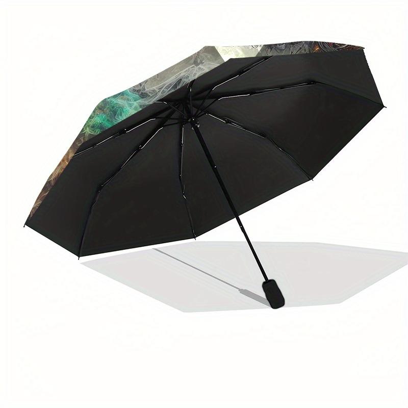 1pc Gothic Reaper with Barbed Wire Halo Umbrella with Plastic Handle,Suitable for All Seasons Home Travel Outdoor UmbrellaB1797