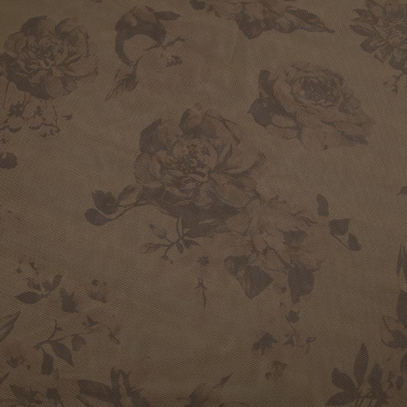 Dámská retro elegantní sukně s malým květinovým potiskem, větruodolná síťovina a dlouhým rukávem