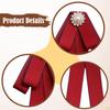 Ladies Bow Tie Brooch Gift, Elegant, Bowknot Collar Clothing Accessory for Dress Blouse Shirt