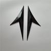 Decorative Car Side Fender Wing  Emble Badge Bonnet  Car Styling Sticker Carbon Fiber Color
