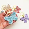 Rhinestone Butterfly Keychain and Bag Charm - Elegant Pendant and Car Hanging Ornament
