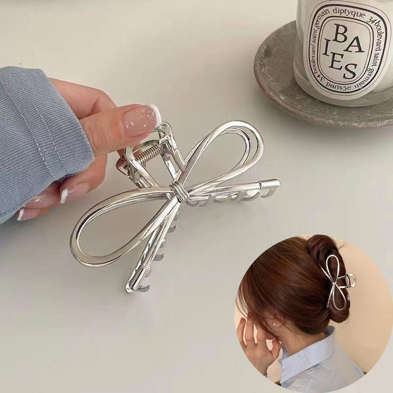 Simple Metal Geometric Hair Claw Clips Elegant Geometric Hair Accessories Cross Crab Bath Clip For Women Girl Headwear