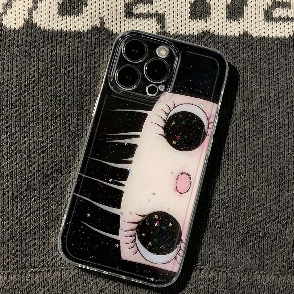 Comic Girl'S Eyes Soft Phone Case For Iphone 17 Pro Max Case Iphone 16E 13 12 14 11 15 Pro Max Plus 17E Silicone Back Cover