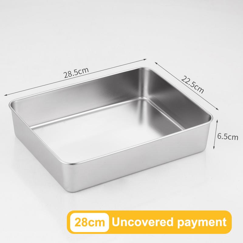 6 Sizes Stainless Steel Cheesecake Pan Baking Mould Tiramisu Muffin Pan Rectangle Cake Pan For Birthday Cakes Bread Chiffon