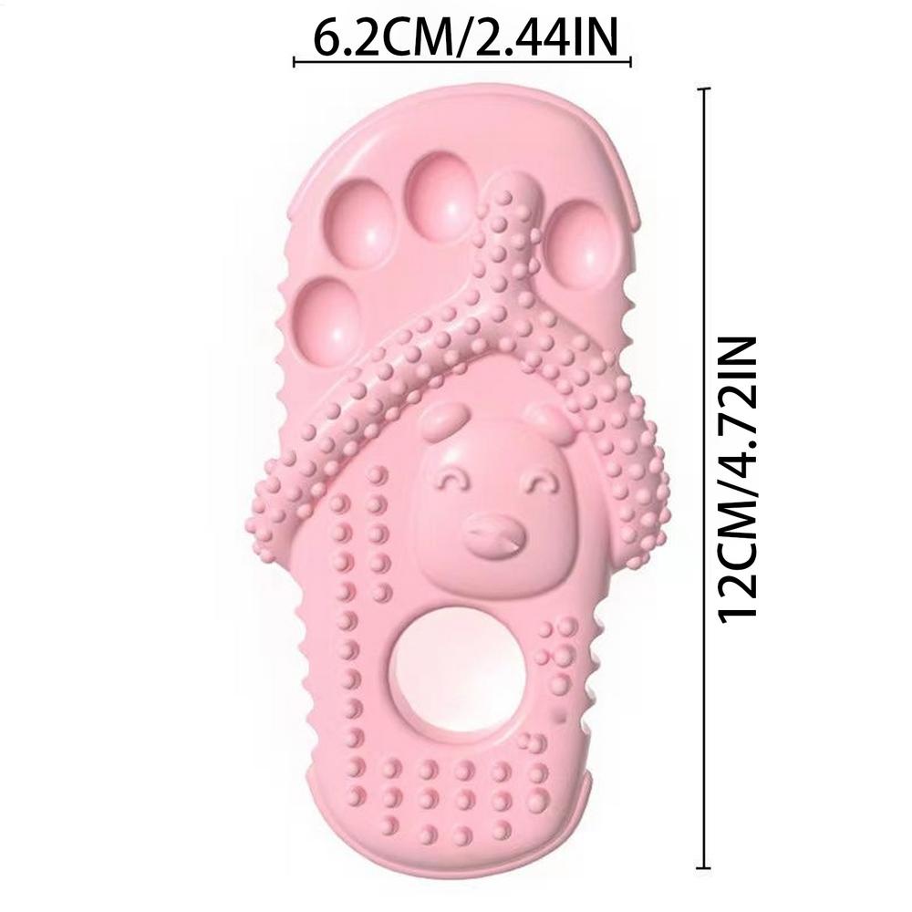 

Slipper Dog Chew Toys Tough Durable Rubber Interactive Pet Toys for Puppy Chewing Teeth Cleaning Fetch Training Gift for Dogs