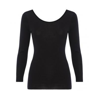 Triumph Soft Cotton Innerwear Sleeve Top 0004 Size M 100% 5310, 3/4 (Black),