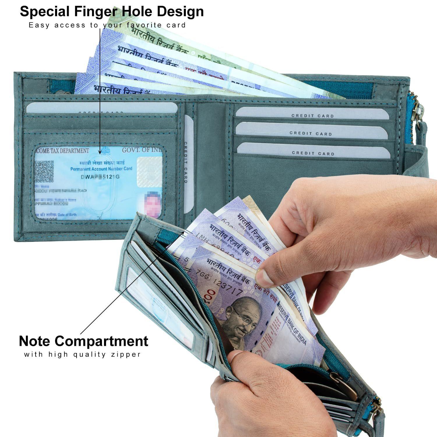 Мужской кожаный кошелек Doger Aqua Zimmer — фото 5