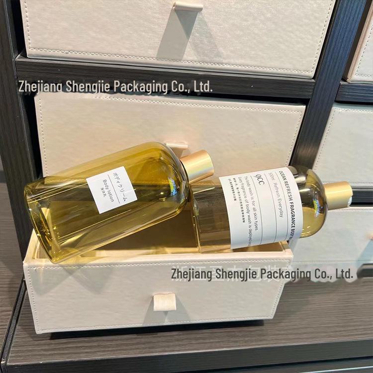 Rose Pure Dew 500ml Makeup Remover Toner with Gold Screw Cap and Inner Plug