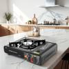 Portable Burner Stainless Steel Outdoor Gas Tank Stove with Carry Case Cooking Stove for Backpacking Camping Hiking Picnic