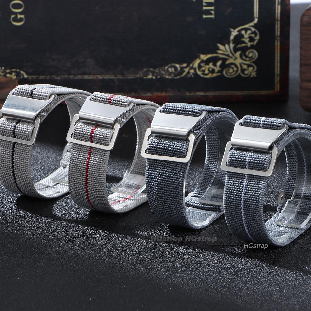 Uniwersalny Nylonowy Pasek do Zegarka Smartwatch Tkaninowa Opaska na Nadgarstek Paracord Elastyczny 20mm 22mm Paski do Zegarków Męski Sportowy Pasek