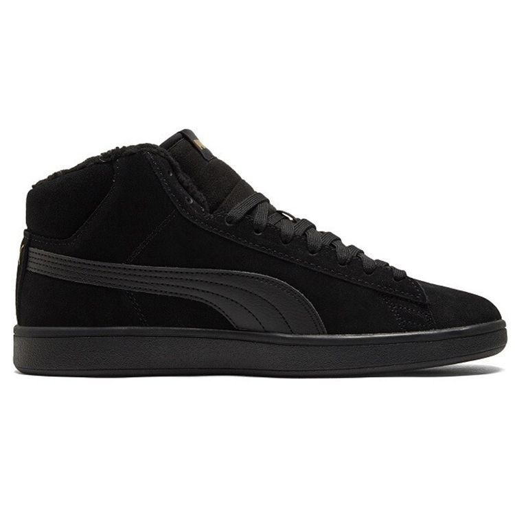 Puma Smash V2 Mid Winter Unisex Black Team Gold 375870-02