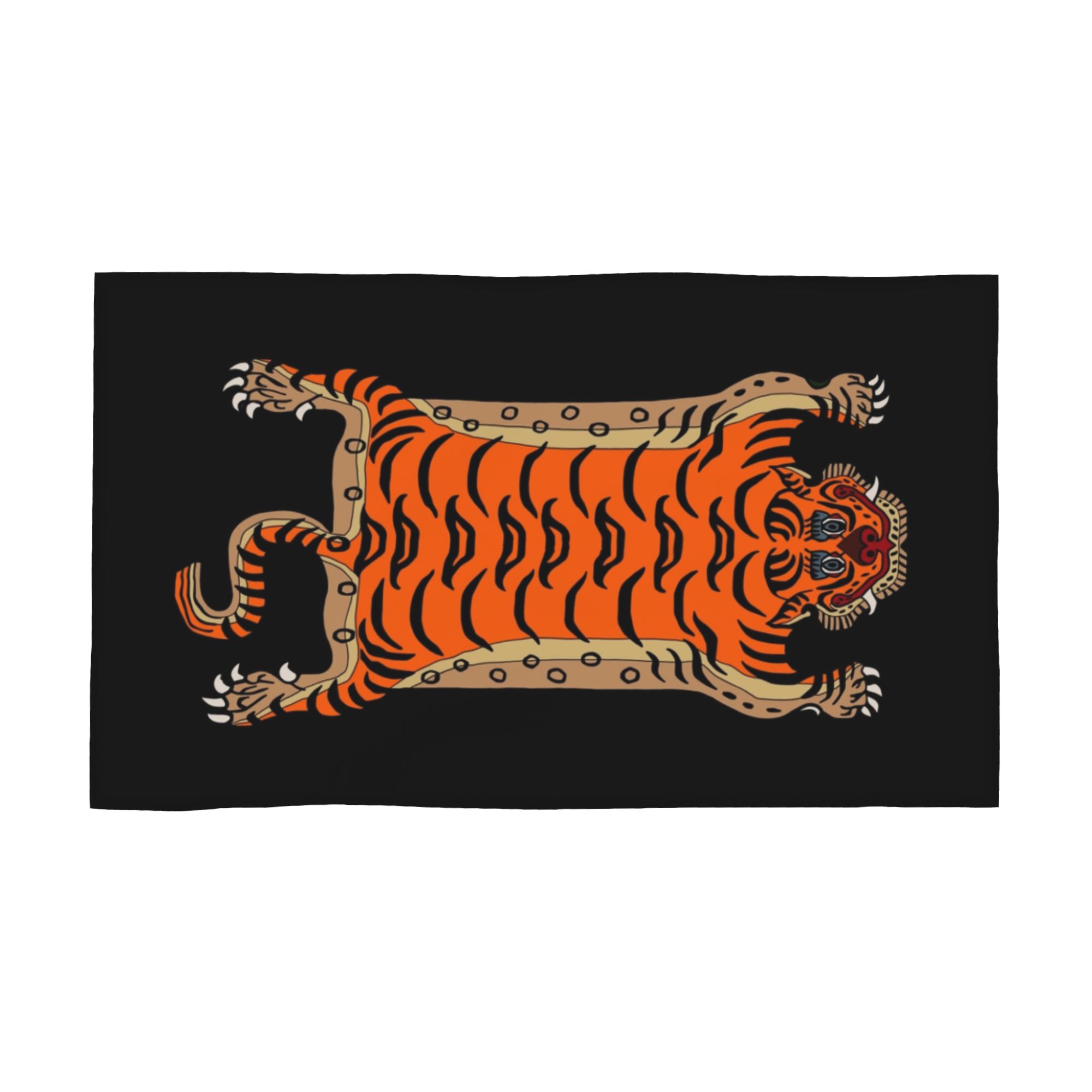 

Tibetan Tiger Rug Soft Face Towel Quick Dry Pool Bath Cotton Towels Absorbent W30*H60(CM)