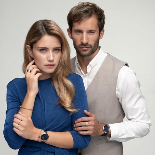 BERING Men's Analog Solar Watch, Collection Model 14639-307, Stainless Steel Strap & Sapphire Crystal, Officially Imported, 3-Year Internal Warranty