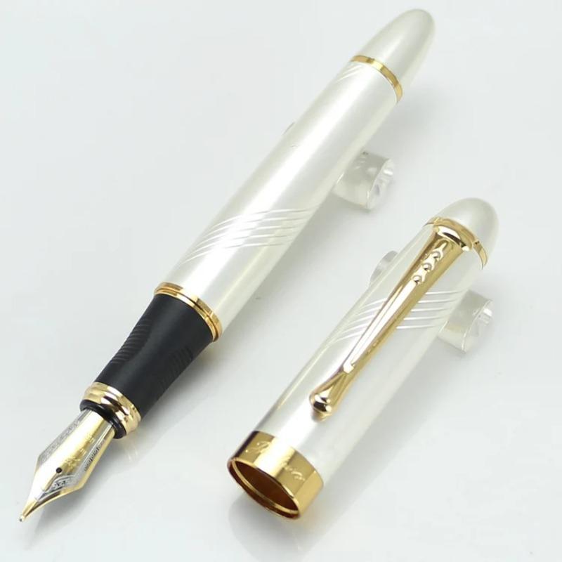 JINHAO X450 Luxus-Füllfederhalter Schwarz mit Goldener 18kgp Breiter Feder 22 Farben und Tinte Geschenkstifte