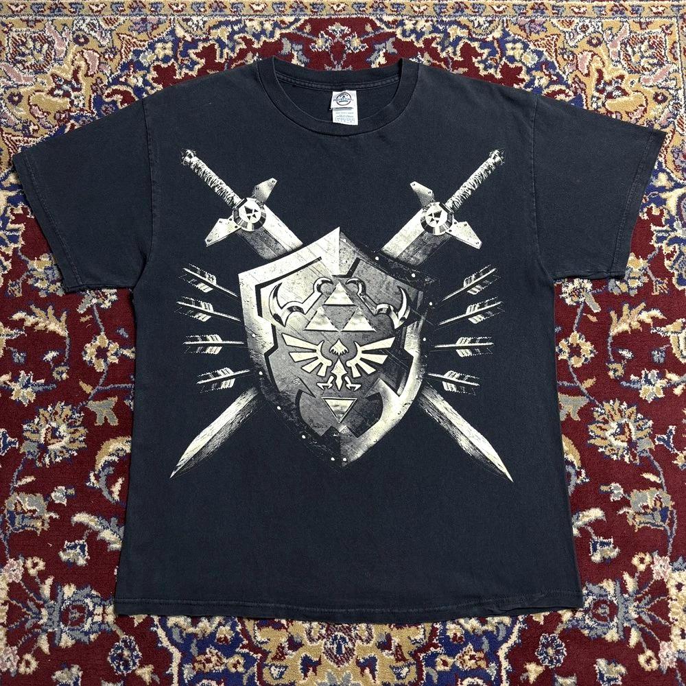 Vintage 2000s The Legend of Zelda Link T-Shirt Video Game Promo Graphic Tee S