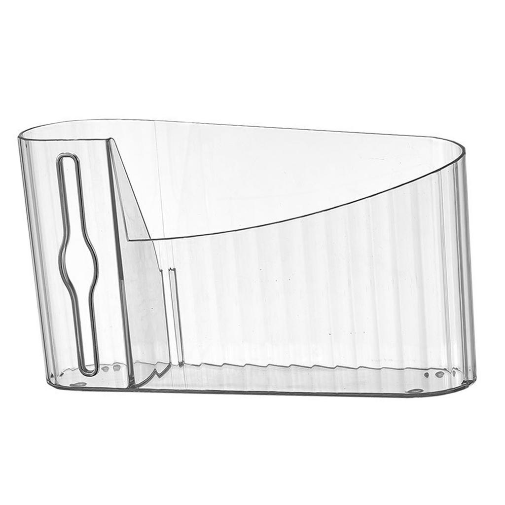 Trash Bag Dispenser Clear Punch Wall Mount Garbage Bag Roll Holder Storage Space Saving for Kitchen Bathroom