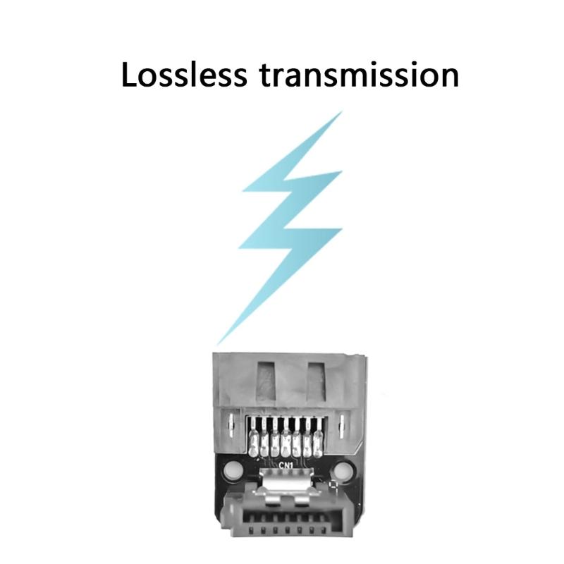 Satas 7Pin Right Angle Connectors ABS Satas 7Pin Female To Male Adapter Enhances Stability For PC Hard Drive Installation